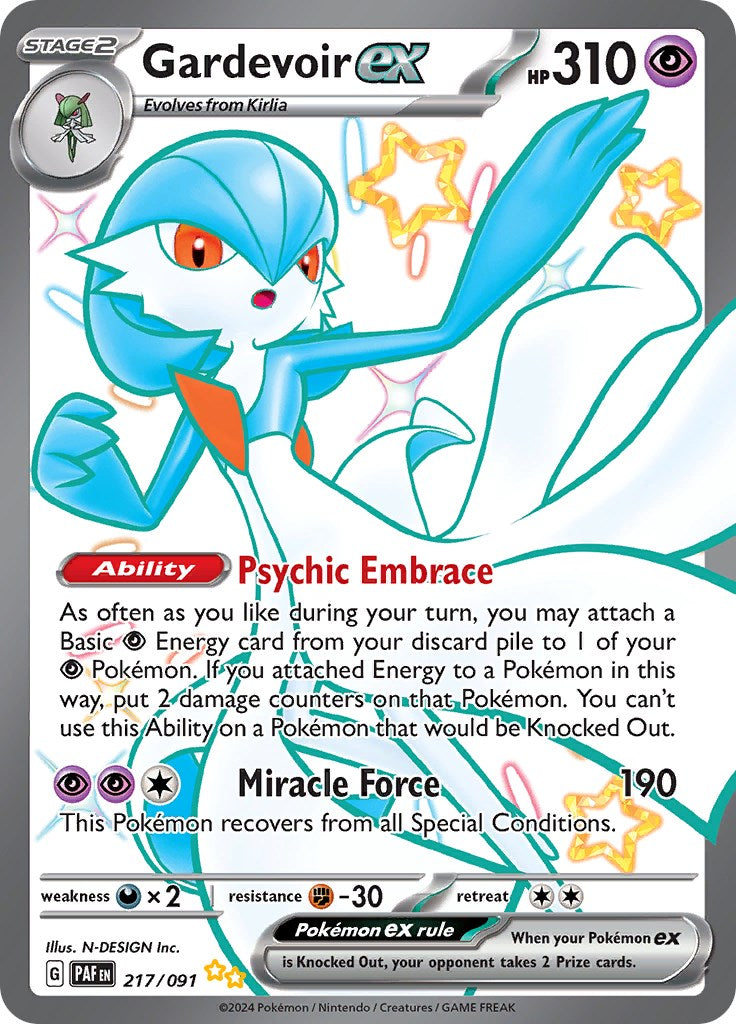 Gardevoir ex (217/091) [Scarlet & Violet: Paldean Fates] | Gear Gaming Fayetteville