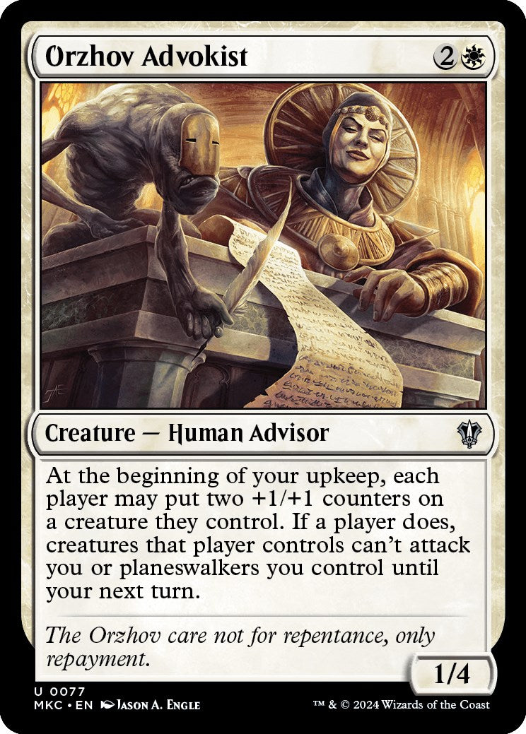 Orzhov Advokist [Murders at Karlov Manor Commander] | Gear Gaming Fayetteville