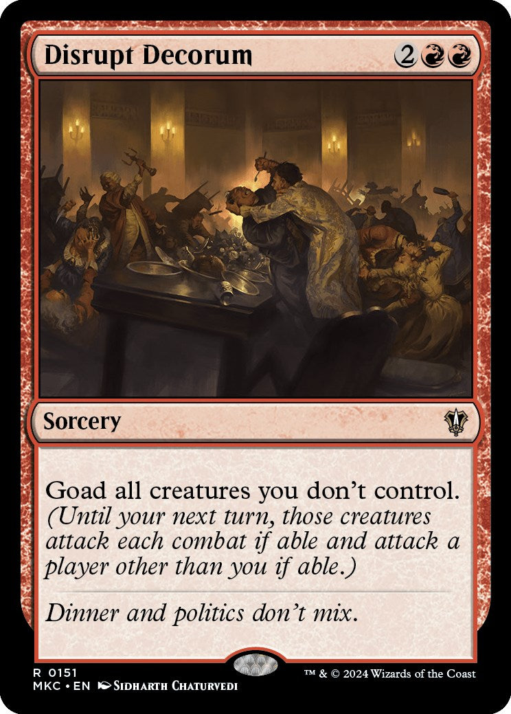 Disrupt Decorum [Murders at Karlov Manor Commander] | Gear Gaming Fayetteville
