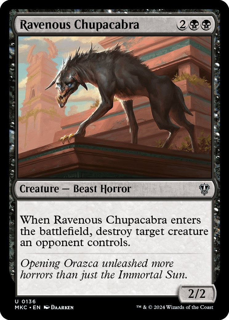 Ravenous Chupacabra [Murders at Karlov Manor Commander] | Gear Gaming Fayetteville