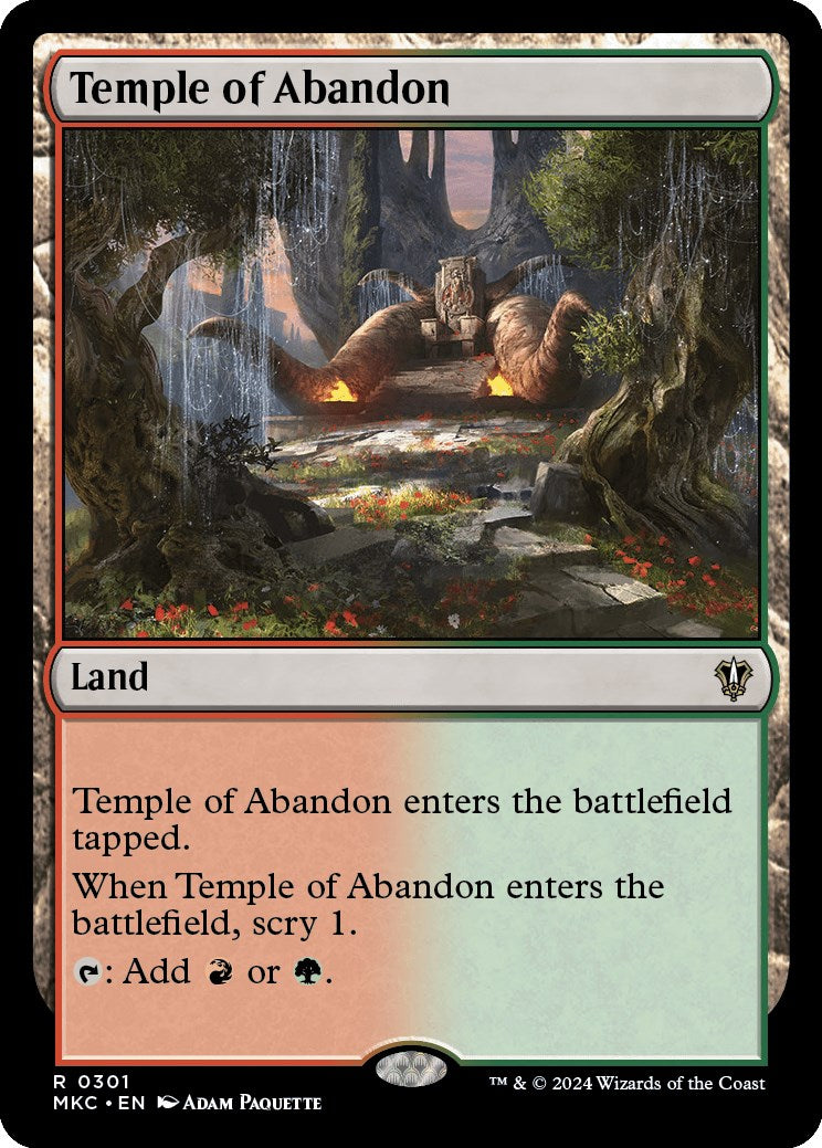 Temple of Abandon [Murders at Karlov Manor Commander] | Gear Gaming Fayetteville