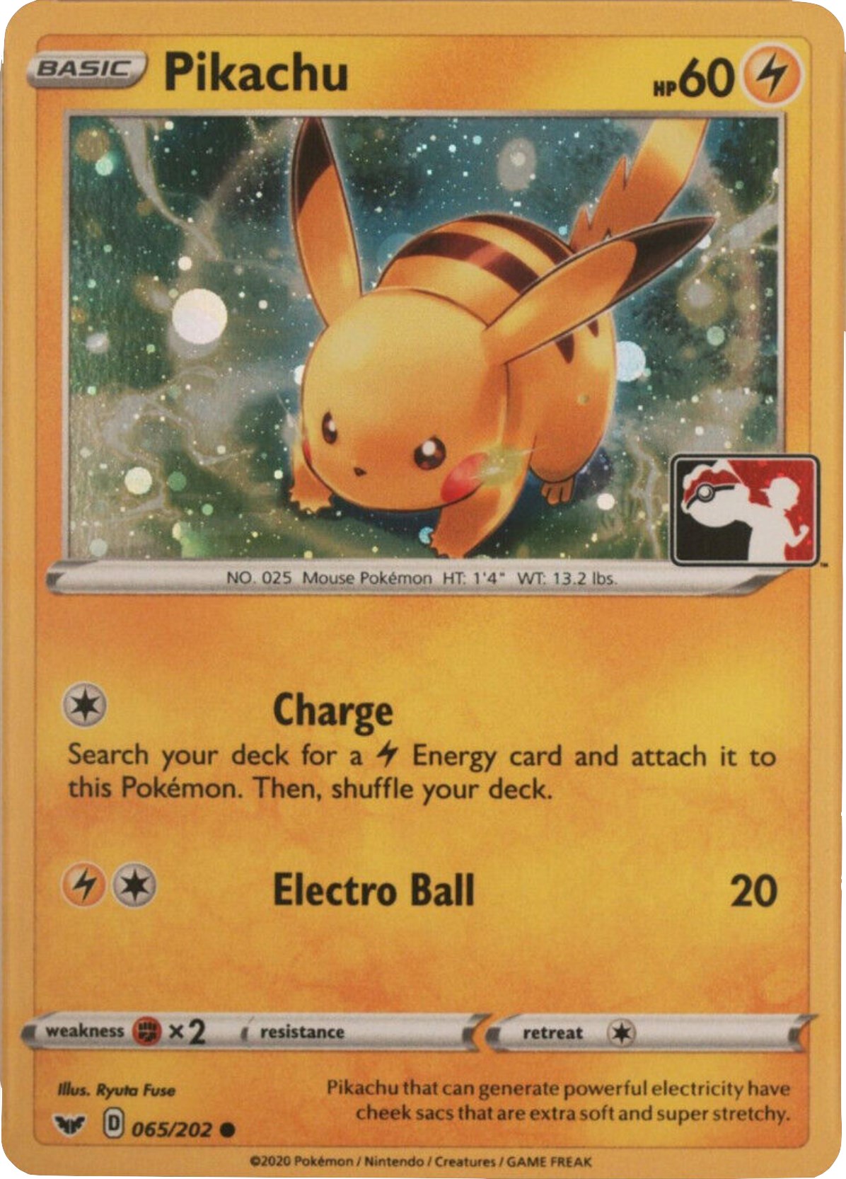 Pikachu (065/202) (Cosmos Holo) [League & Championship Cards] | Gear Gaming Fayetteville