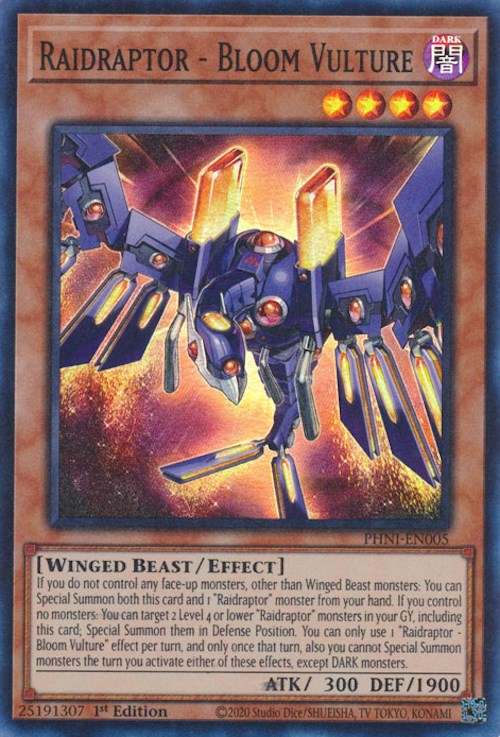 Raidraptor - Bloom Vulture [PHNI-EN005] Super Rare | Gear Gaming Fayetteville