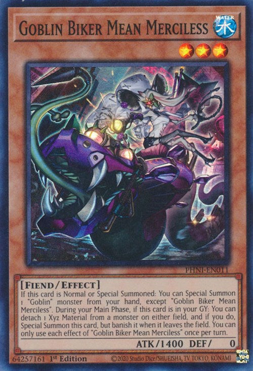 Goblin Biker Mean Merciless [PHNI-EN011] Super Rare | Gear Gaming Fayetteville