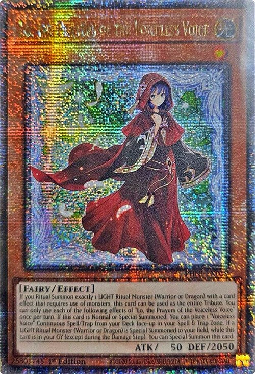 Lo, the Prayers of the Voiceless Voice [PHNI-EN019] Quarter Century Secret Rare | Gear Gaming Fayetteville
