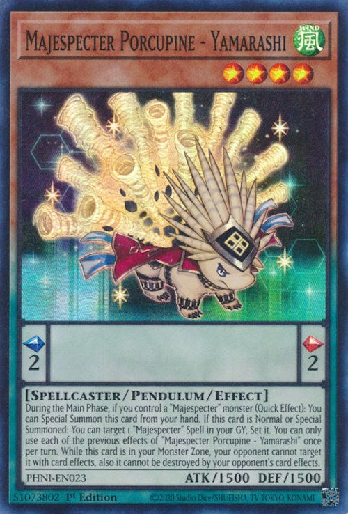Majespecter Porcupine - Yamarashi [PHNI-EN023] Super Rare | Gear Gaming Fayetteville