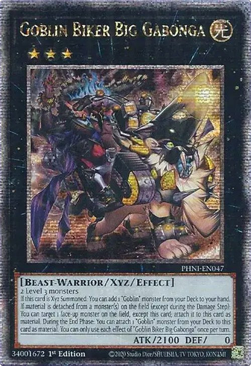 Goblin Biker Big Gabonga [PHNI-EN047] Quarter Century Secret Rare | Gear Gaming Fayetteville
