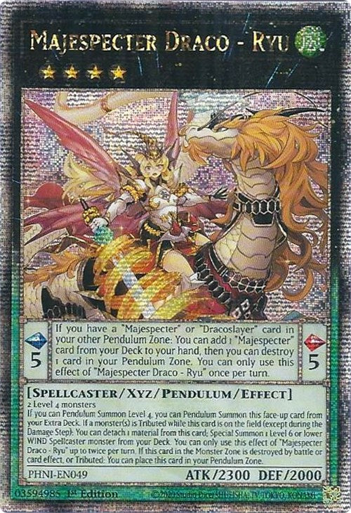 Majespecter Draco - Ryu [PHNI-EN049] Quarter Century Secret Rare | Gear Gaming Fayetteville