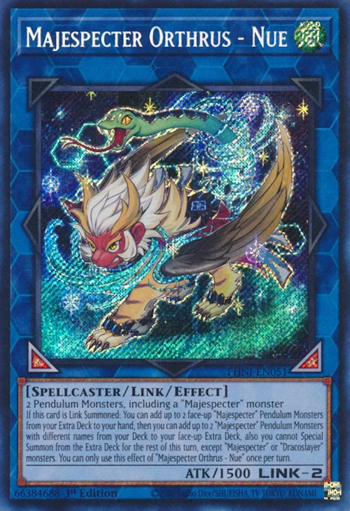 Majespecter Orthrus - Nue [PHNI-EN051] Secret Rare | Gear Gaming Fayetteville