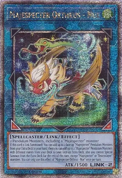 Majespecter Orthrus - Nue [PHNI-EN051] Quarter Century Secret Rare | Gear Gaming Fayetteville