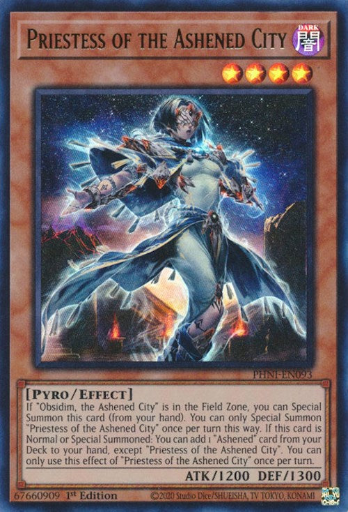 Priestess of the Ashened City [PHNI-EN093] Ultra Rare | Gear Gaming Fayetteville