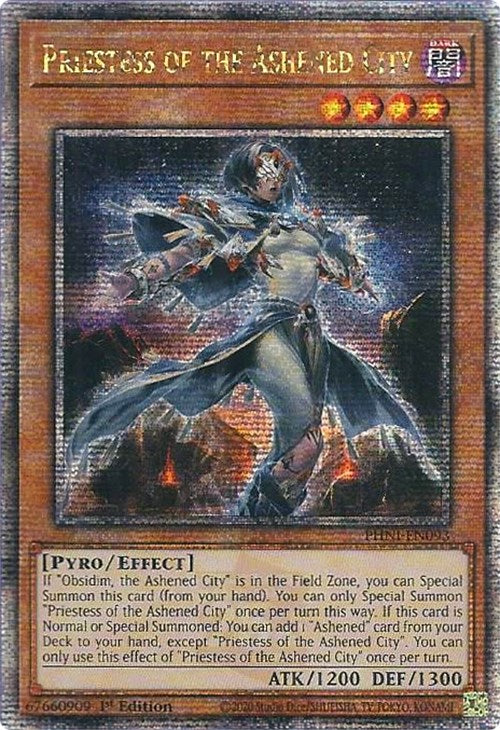 Priestess of the Ashened City [PHNI-EN093] Quarter Century Secret Rare | Gear Gaming Fayetteville