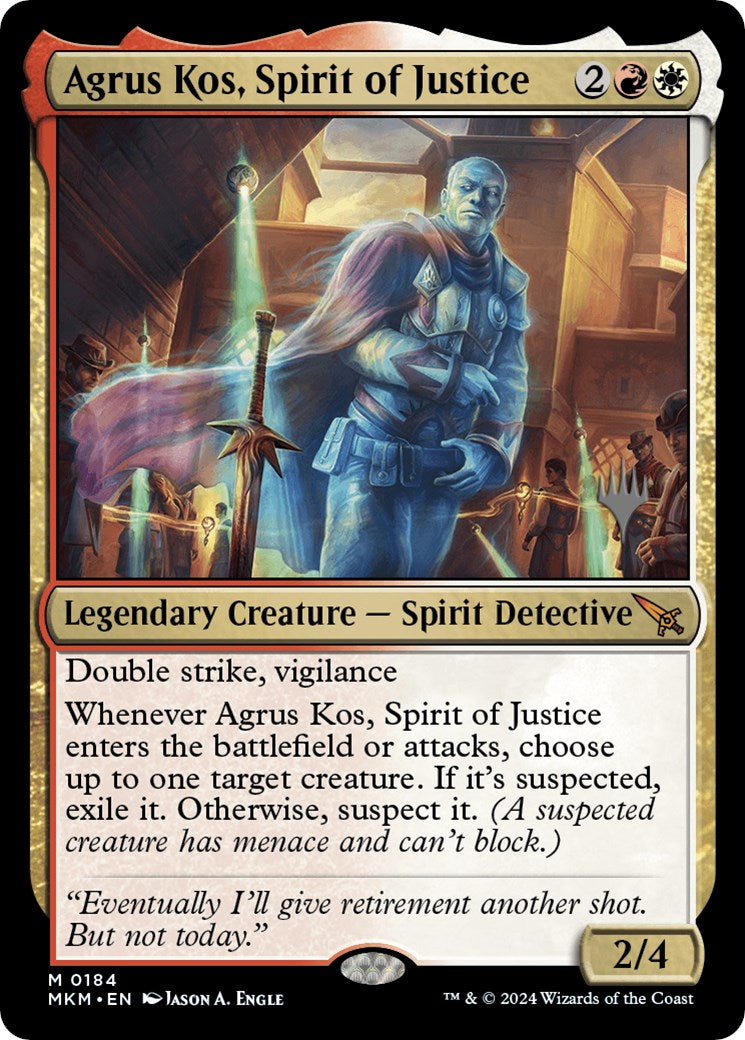 Agrus Kos, Spirit of Justice (Promo Pack) [Murders at Karlov Manor Promos] | Gear Gaming Fayetteville