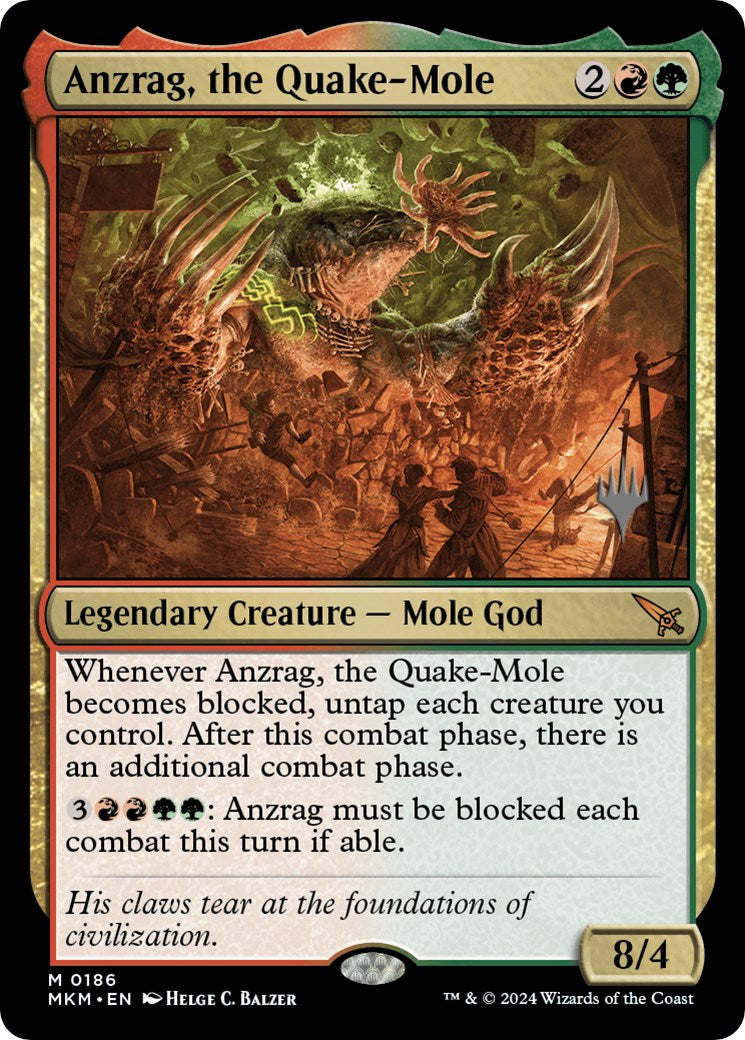 Anzrag, the Quake-Mole (Promo Pack) [Murders at Karlov Manor Promos] | Gear Gaming Fayetteville