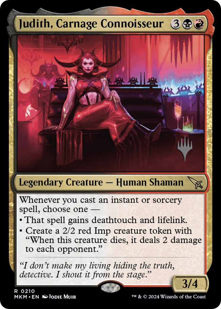 Judith, Carnage Connoisseur (Promo Pack) [Murders at Karlov Manor Promos] | Gear Gaming Fayetteville