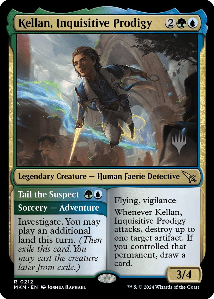 Kellan, Inquisitive Prodigy // Tail the Suspect (Promo Pack) [Murders at Karlov Manor Promos] | Gear Gaming Fayetteville