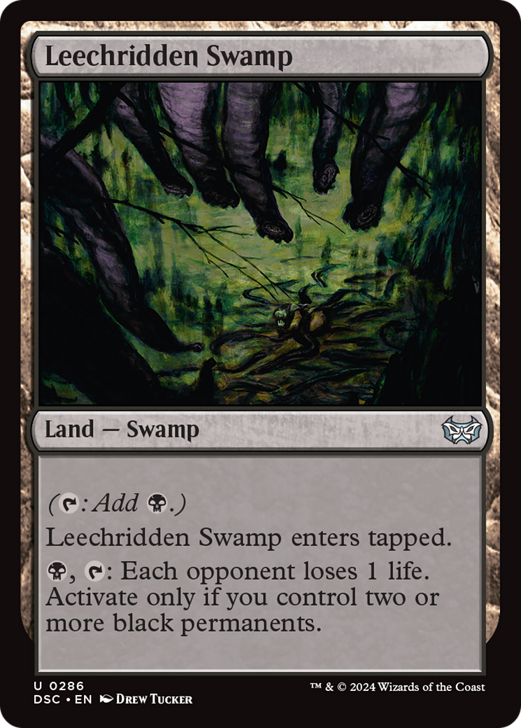 Leechridden Swamp [Duskmourn: House of Horror Commander] | Gear Gaming Fayetteville