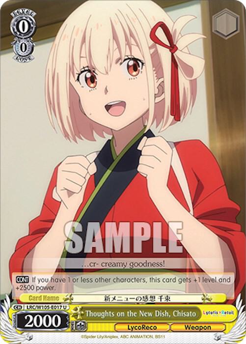 Thoughts on the New Dish, Chisato - [Lycoris Recoil] | Gear Gaming Fayetteville