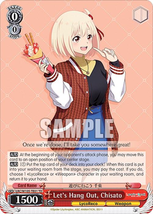 Let's Hang Out, Chisato - [Lycoris Recoil] | Gear Gaming Fayetteville
