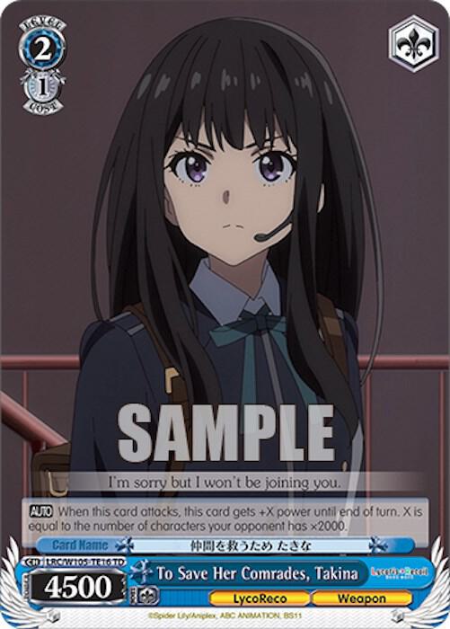 To Save Her Comrades, Takina - [Lycoris Recoil] | Gear Gaming Fayetteville