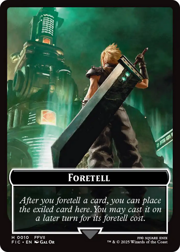 Foretell // Treasure Double-Sided Token [FINAL FANTASY Commander Tokens] | Gear Gaming Fayetteville