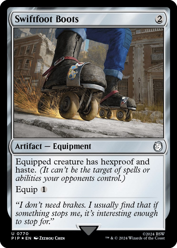Swiftfoot Boots (Surge Foil) [Fallout] | Gear Gaming Fayetteville