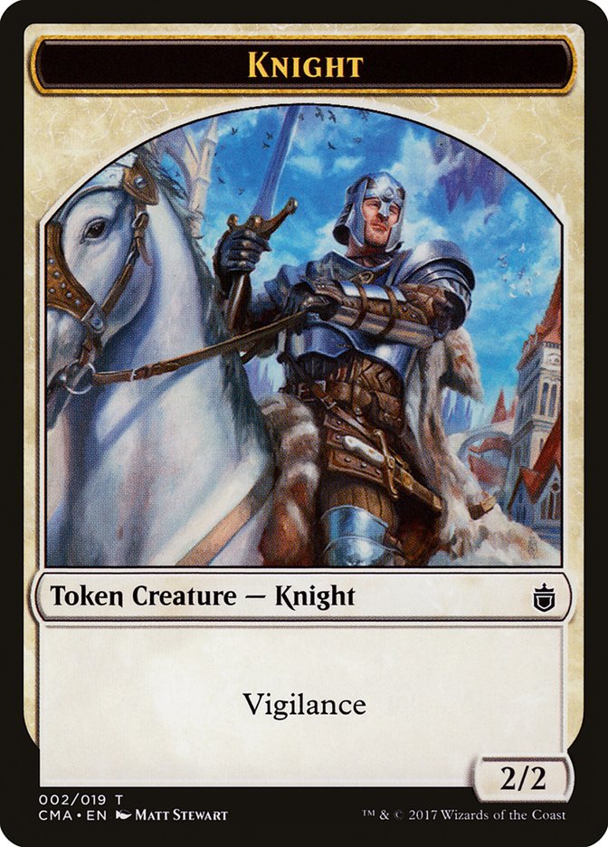 Knight Token [Commander Anthology Tokens] | Gear Gaming Fayetteville