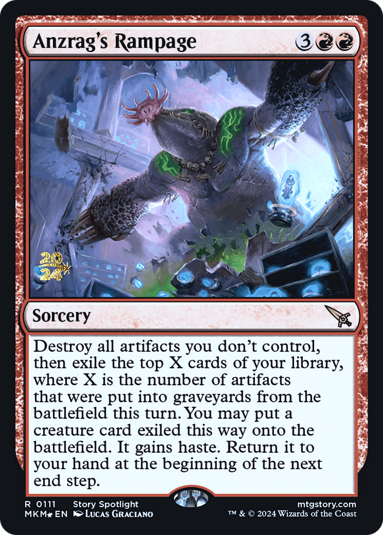 Anzrag's Rampage [Murders at Karlov Manor Prerelease Promos] | Gear Gaming Fayetteville