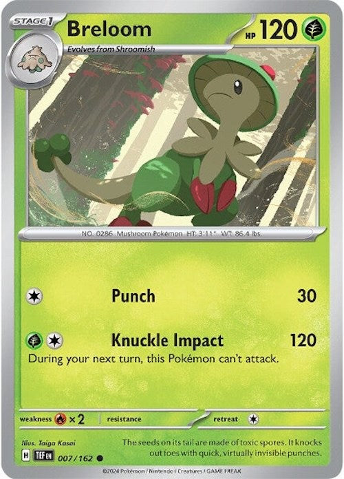 Breloom (007/162) [Scarlet & Violet: Temporal Forces] | Gear Gaming Fayetteville