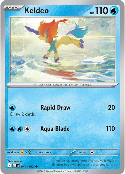 Keldeo (044/162) [Scarlet & Violet: Temporal Forces] | Gear Gaming Fayetteville