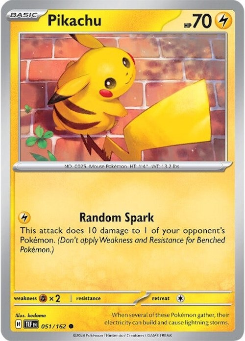 Pikachu (051/162) [Scarlet & Violet: Temporal Forces] | Gear Gaming Fayetteville