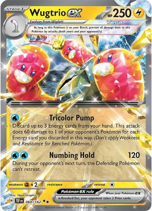 Wugtrio ex (060/162) [Scarlet & Violet: Temporal Forces] | Gear Gaming Fayetteville