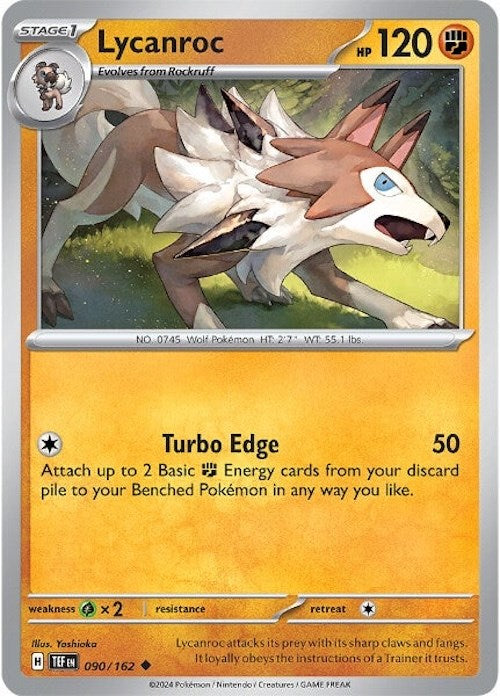 Lycanroc (090/162) [Scarlet & Violet: Temporal Forces] | Gear Gaming Fayetteville