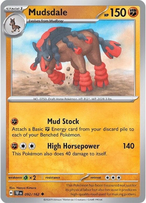 Mudsdale (092/162) [Scarlet & Violet: Temporal Forces] | Gear Gaming Fayetteville