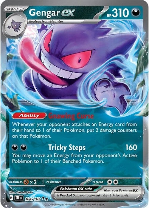 Gengar ex (104/162) [Scarlet & Violet: Temporal Forces] | Gear Gaming Fayetteville