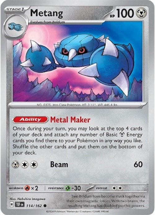 Metang (114/162) [Scarlet & Violet: Temporal Forces] | Gear Gaming Fayetteville