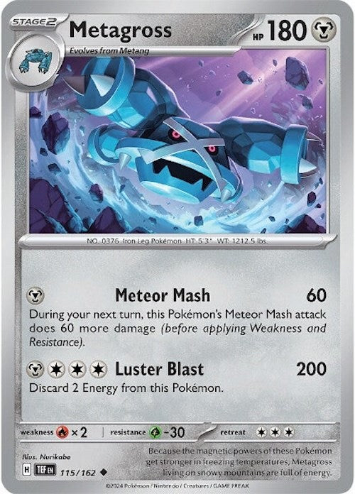 Metagross (115/162) [Scarlet & Violet: Temporal Forces] | Gear Gaming Fayetteville