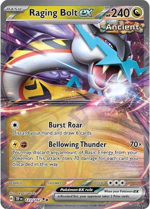 Raging Bolt ex (123/162) [Scarlet & Violet: Temporal Forces] | Gear Gaming Fayetteville