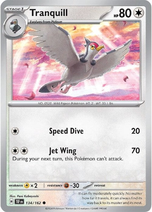 Tranquill (134/162) [Scarlet & Violet: Temporal Forces] | Gear Gaming Fayetteville