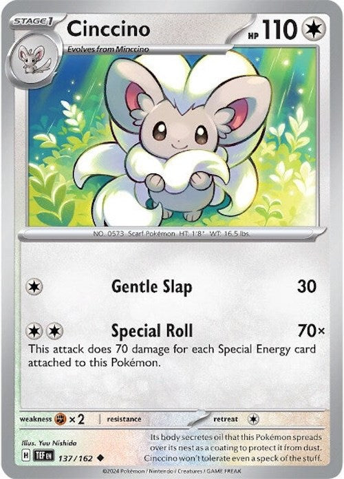 Cinccino (137/162) [Scarlet & Violet: Temporal Forces] | Gear Gaming Fayetteville