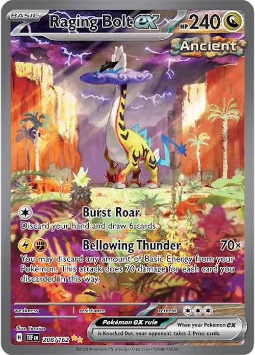 Raging Bolt ex (208/162) [Scarlet & Violet: Temporal Forces] | Gear Gaming Fayetteville