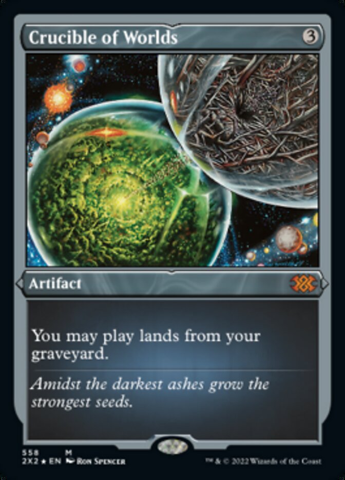 Crucible of Worlds (Foil Etched) [Double Masters 2022] | Gear Gaming Fayetteville