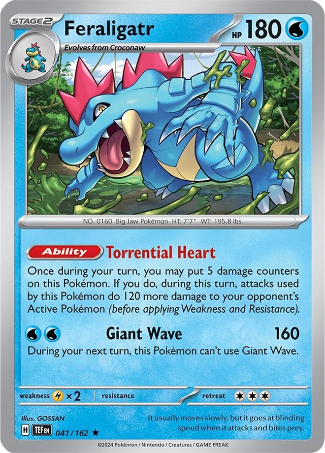 Feraligatr (041/162) (Theme Deck Exclusive) [Scarlet & Violet: Temporal Forces] | Gear Gaming Fayetteville