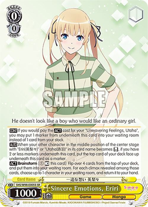 Sincere Emotions, Eriri (SR) - [Saekano the Movie: Finale] | Gear Gaming Fayetteville