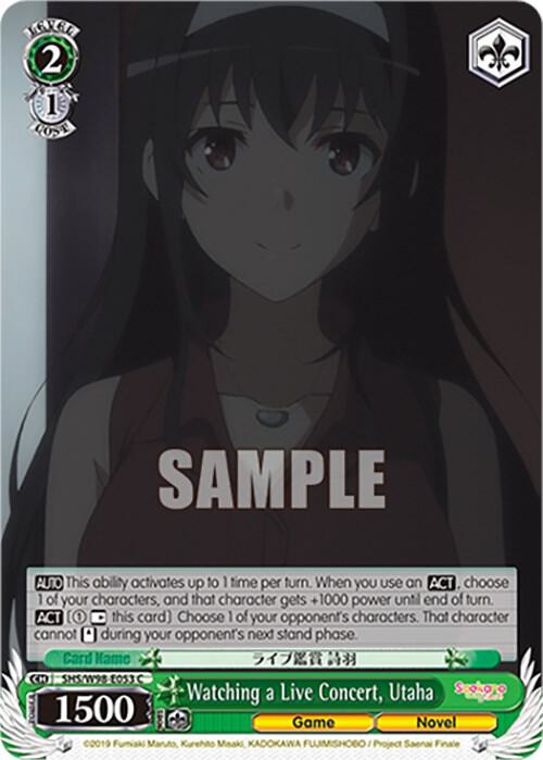 Watching a Live Concert, Utaha - [Saekano the Movie: Finale] | Gear Gaming Fayetteville