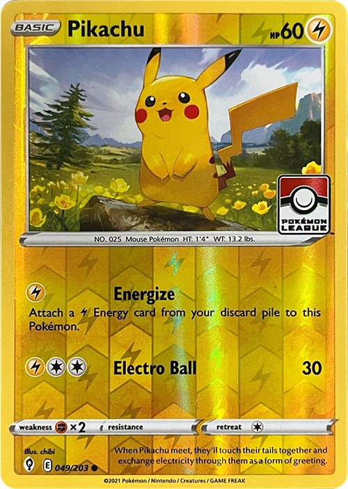 Pikachu (049/203) (2023 2024 League Promo) [League & Championship Cards] | Gear Gaming Fayetteville