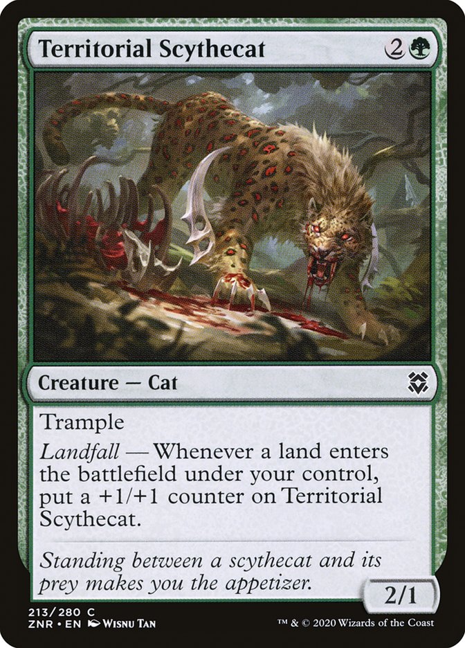 Territorial Scythecat [Zendikar Rising] | Gear Gaming Fayetteville