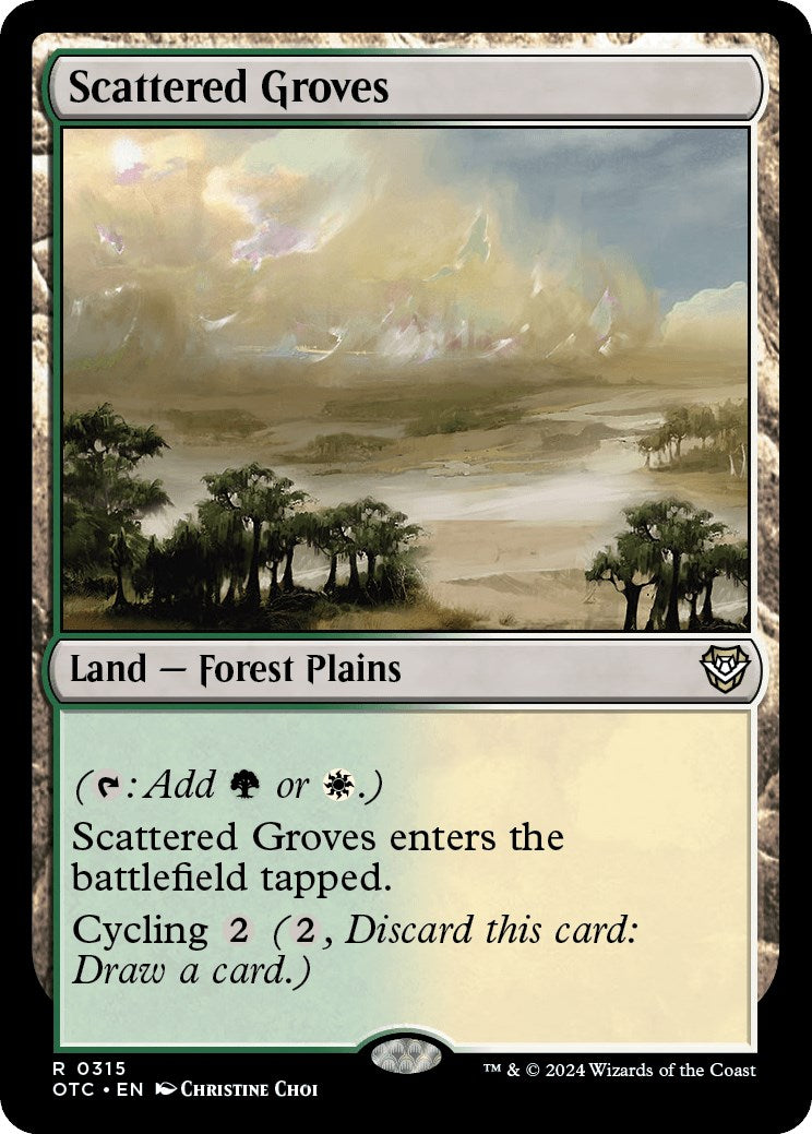 Scattered Groves [Outlaws of Thunder Junction Commander] | Gear Gaming Fayetteville