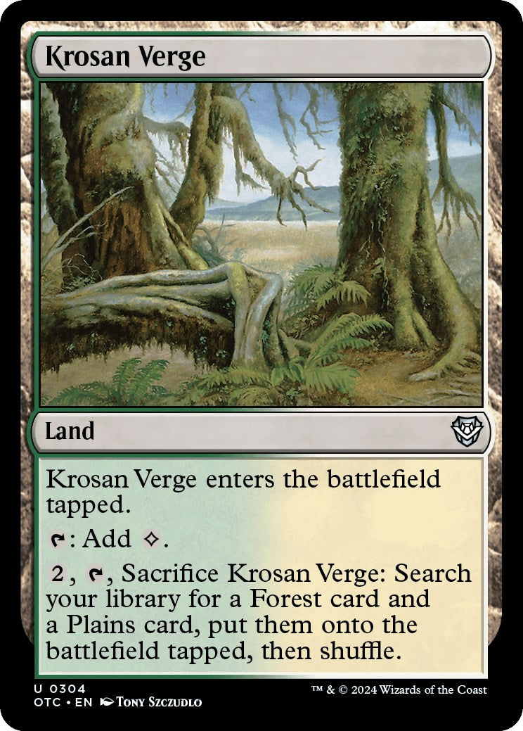 Krosan Verge [Outlaws of Thunder Junction Commander] | Gear Gaming Fayetteville