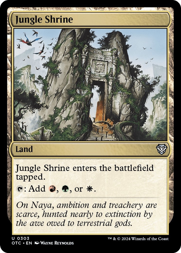 Jungle Shrine [Outlaws of Thunder Junction Commander] | Gear Gaming Fayetteville